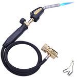 Propane Torch Hand Hose, Mapp Gas Torch,Welding Torch,Hose Length 1.5M/60"Maximum Operating Temperature 1900℃/3600℉-with Hook