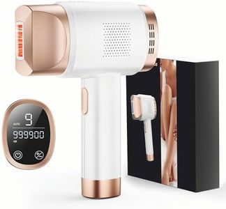 IPL Hair Removal Device, Laser Hair Removal Device 3-in-1 with 9 Energy Levels, 999,900 Flashes, 2 Control Modes, IPL Laser Hair Remover for Women Body Facial Bikini Line Arm Leg, Home Use
