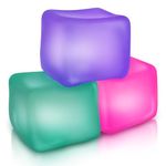 SAMLL FISH Stress Balls for Autism, 3Pcs Strength Squeeze Ball Squeeze Cube for Kids Adults, Square Stress Balls Anxiety Relief - Sensory Feelings Toys for ADHD Autism Classroom