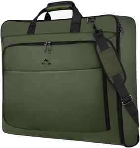 MATEIN Travel Garment Bag, Large Convertible Carry On Suit Bag with Adjustable Shoulder Strap, Waterproof 2 in 1 Hanging Luggage for Men Women, Foldable suitcase for Business Trips, Green