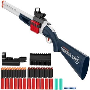 RuiDaXiang Toy Gun, Double Barrel Shotgun, EVA Foam Blasters & Empty Sleeve for Indoor and Outdoor Use (Blue)