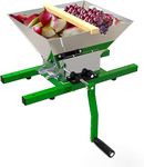 7L Fruit Crusher Portable Apple Pulper Grinder, Manual Juicer Mill for Wine Cider Pressing (Stainless Steel)