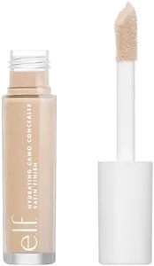 e.l.f. Hydrating Camo Concealer, Lightweight, Full Coverage, Long Lasting, Conceals, Corrects, Covers, Hydrates, Highlights, Light Peach, Satin Finish, 25 Shades, All-Day Wear, 0.20 Fl Oz