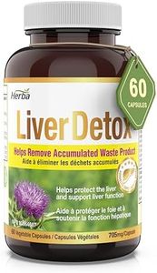 Herba Liver Detox Supplement - 60 Vegetable Capsules | Liver Cleanse Formula with Milk Thistle and 6 Other Ingredients | Liver Support Supplement to Support Liver Functions | Made in Canada