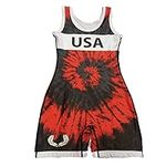 Athena Wrestling - Red Tie Dye Wome