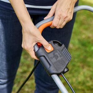 BLACK+DECKER 32cm Electric Rotary Lawn Mower with Grass Strimmer