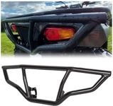 ECOTRIC Front/Rear/Front & Rear Brush Guard Bumper 2Pcs Fit for 2014-2020 Polaris Sportsman 450 570 Black Steel Bumper Protector (Rear)