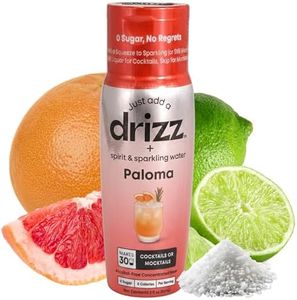 Drizz Paloma Mix Drops - 1 Pack, Makes 30 Drinks - Grapefruit Tequila Mixer - Pocket-Sized Cocktail & Mocktail Mix - Just Add Tequila & Sparkling Water - Zero Sugar, Low Calorie, Made in USA