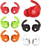 ALXCD Anti Slip Ear Hook Compatible with Beats Studio Buds, 5 Pairs Sport Ear Hooks Anti-Slip Anti Lost Soft Silicone Earbuds Hooks, Compatible with Beats Studio Buds, 5 Colors 5 Pairs