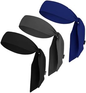 OutdoorEssentials Tie Sweatband Headband Men, Ninja Headbands, Sports Head Tie, Mens Headband Long Hair, Athletic Head Band
