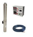 V Guard Submersible Pump Single Phase 220V for Home, with Contactor type Digital Control Panel by SwitchWELL (with 40 Meter wire)