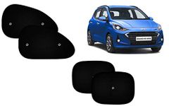 Auto Pearl - Car Auto Window Side Sunshade Curtains Compatible with - Hyundai I10 Grand Nios