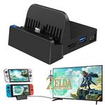 TV Docking Station for Nintendo Switch, WEGWANG Portable TV Dock Station Replacement for Official Nintendo Switch with HDMI and USB 3.0 Port