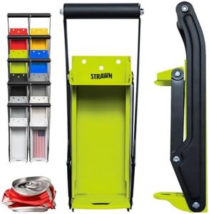 Can Crushers - Wall Mounted Aluminum Can Smasher - Ideal for Garbage Can and Recycling Bin - Outdoor Bar Accessories Must-Have - Home Improvement Essential - Efficient Can Crusher by Strawn (Green)
