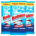 Windolene Glass & Shiny Surfaces 30 Wipes - Pack of 3 | Streak-Free Cleaning for Windows, Mirrors, Cars | Window cleaner & Glass cleaner