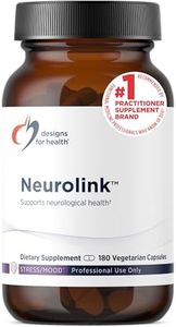 Designs for Health Neurolink - L-Tyrosine, GABA, 5-HTP, Inositol + Taurine Supplement - Designed to Support Mood, Neurological + Cognitive Health - Non-GMO (180 Capsules)