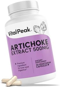 Vital Peak Artichoke 500 mg Supplement - Potent Artichoke Extract Capsules for Liver Health & Digestive Support - Artichoke Leaf Extract Promotes Energy & Focus - 30 Capsules