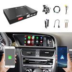 Wireless CarPlay Android Auto AirPlay Mirroring Retrofit Kits Compatible with Audi A4 A5 Q5 S4 S5 B8 MMI 3G+ 2010-2019, Support iOS 14 Split Screen, USB Stick Playback, Built-in YouTube App