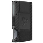 Mountain Voyage Co Minimalist Cash Strap and Money Clip Wallet, Carbon Fiber Matte, Cash Strap