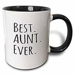 3dRose Best Aunt Ever Ceramic Mug, 