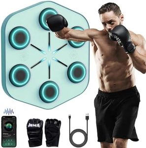 BOLUPO Smart Music Boxing Machine with app,Boxing Machine with Rhythm-Syncing Music and Lights，Wall-Mounted Interactive Punching Machine for Home and Gym Fitness.