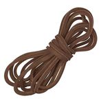 TOFL Logger Style Leather Boot Laces | 108 inch long | Comes in 1 or 3 Pairs, Medium Brown (1 Pair)