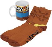 Ceramic Toy Story Woody Mug and Sock Set - Officially Licensed Disney Merchandise