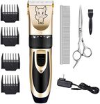 Dog Grooming Kit Clippers, Low Noise, Electric Quiet, Rechargeable, Cordless, Pet Hair Thick Coats Clippers Trimmers Set, Suitable for Dogs, Cats, and Other Pets