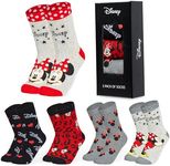 Disney Womens Calf Socks, Soft Stre