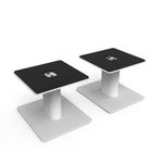 Kanto SP6HDW Universal Desktop Speaker Stands - 6 Inch - 2 Pack - Steel (White)