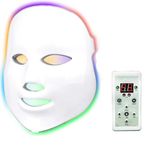 longziming Led Light Therapy Photon Mask, 7 Colors Light Therapy Skin Care Device, Facial Skin Care Face Mask for Anti-Aging Tightening Skin for All Skin Types at Home