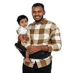 Minmini Baby Carrier Hip Seat - Ergonomic 4-in-1 Carrier for Newborns to 4 Years (up to 20 kg), 6 Storage Pockets, in-Built Diaper Bag, Hidden Bottle Holder, Converts to Backpack/Cross-Body Bag