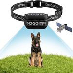 DOGOITM GPS Wireless Dog Fence, Wireless Dog Collar for Outdoor, Pet Containment System with AI Smart Signal, Waterproof Electric Dog Fence Collar for Most Dogs