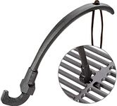 GriAddict Grill Grate Lifter, Cast Iron Grill Grate Tool - BBQ Grate Lifter for Char-Griller Akorn Grates, Kamado Joe & Traeger Grates, Great for Removing Grate When Need to Clean & Adding Charcoal