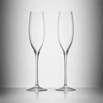 Waterford Elegance 40001101 Classic Flute Pair 240ml, Crystal, 240 milliliters