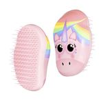 Tangle Teezer The Original Mini Detangling Brush, Dry and Wet Hair Brush Detangler for Traveling and Small Hands, Rainbow The Unicorn