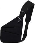 Men Small Sling Shoulder Crossbody Bag Anti-theft One Strap Casual Chest Bag Slim Backpack Outdoor Hiking Biking