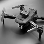 NIYANETAIL 4K HD Dual Camera Drone GPS Trajectory Flight Long Battery Life HD Image Transmission RC Mini Drone Selfie WIFI FPV Foldable Quadcopter With GPS-1800Mah Battery
