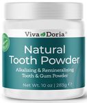 Viva Doria Natural Tooth Powder | Remineralizing Tooth Powder | Natural Teeth Whitening Powder | Toothpaste Power | Breath Freshener | Refreshing Mint Flavor | 283 g