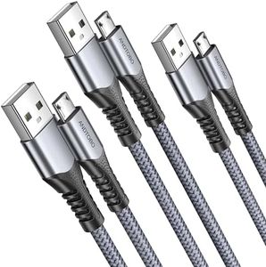 ANDTOBO Cable Micro Usb Carga Rápida Nylon 3 pack-1M, Cable Usb Micro Usb, Cable Usb a Micro Usb para Samsung/Huawei/Xiaomi/Sony/Nokia/LG/Motorola/Nexus/OPPO/Vivo/ PS4/ Kindle, ect.