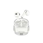 Promate Transpods TWS in Ear Earbuds with Mic,True Wireless Earphones with Bluetooth V5.3,13Mm Dynamic Drivers,26Hr Playback,Intelligent Touch Controls,350Mah Battery Capacity&50 Hrs Standby,White