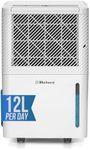 Belaco 12L/Day Dehumidifier, Portable Dehumidifiers for Home, Digital Humidity Display, Compressor Dehumidifier for Damp, Moisture Remover for Home, 24H Timer, Dehumidifiers for Drying Clothes