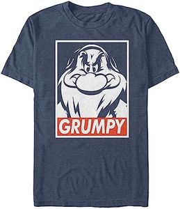 Disney Young Men's Princess Grumps T-Shirt, Navy Heather