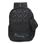 BEAUTY GIRLS By HOTSHOT || Small 15 Liter Girls bag ||Girls college bag || Girls school bag || Girls Tution bag || Girls backpack Waterproof School Bag (BLACK-2)