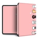 Case Fit Kindle Paperwhite (10Th Generation, 2018 Release)/Kindle 10Th Generation 2019/Kindle 8Th Gen 2016,Cartoon Cat Paw Print Durable Silicon Cover with Auto Sleep/Wake for E-Reader,Kindl