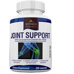 Joint Health Support Formula with Glucosamine Chondroitin MSM - Complex Relief Formula Supplement for Severe Stiffness and Aching Meniscus Pain 200 Capsule Pills For Women, Men