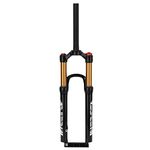 Mountain Bike Front Fork, 26inch 120mm Stroke Mg Aluminum Alloy Bicycle Suspension Air Fork Straight Steerer Manual Lockout for MTB