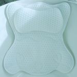 CAICFYIN Luxury Bath Pillows for Tub Neck and Back Support,Bath Pillow Bathtub Pillow with 4D Air Mesh + 6 Strong Suction Cups,Ergonomic Design Bath Tub Pillow Headrest Bathtub Accessories Spa Gifts