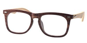 SOOLALA Mens Cool Retro Style Quality Wood Bamboo Arm Reading Glasses, Wood, 3.5