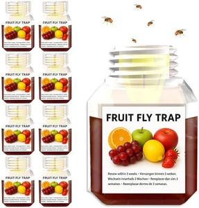 Fruit Fly Trap 8-Pack, Highly Effective Fruit Fly Killer for Home & Kitchen, Fruit Fly Catcher, Instantly Attracts, Up to 3 Weeks of Performance per Bottle, Safe for Children & Pets